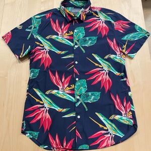 Bonobos Men's Tropical Navy Shirt